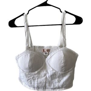 B.O.G Collective Padded White Womens Tank Size Medium NWT